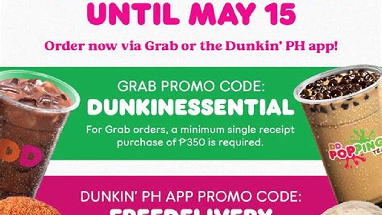 Promo Codes For Dunkin