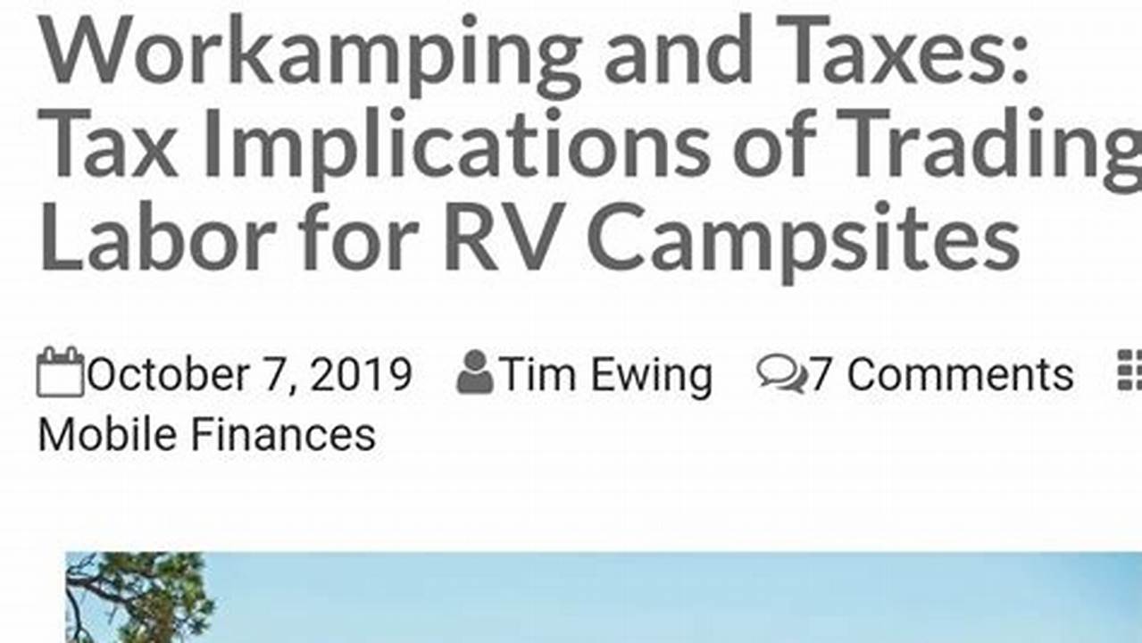 Property Taxes, Camping