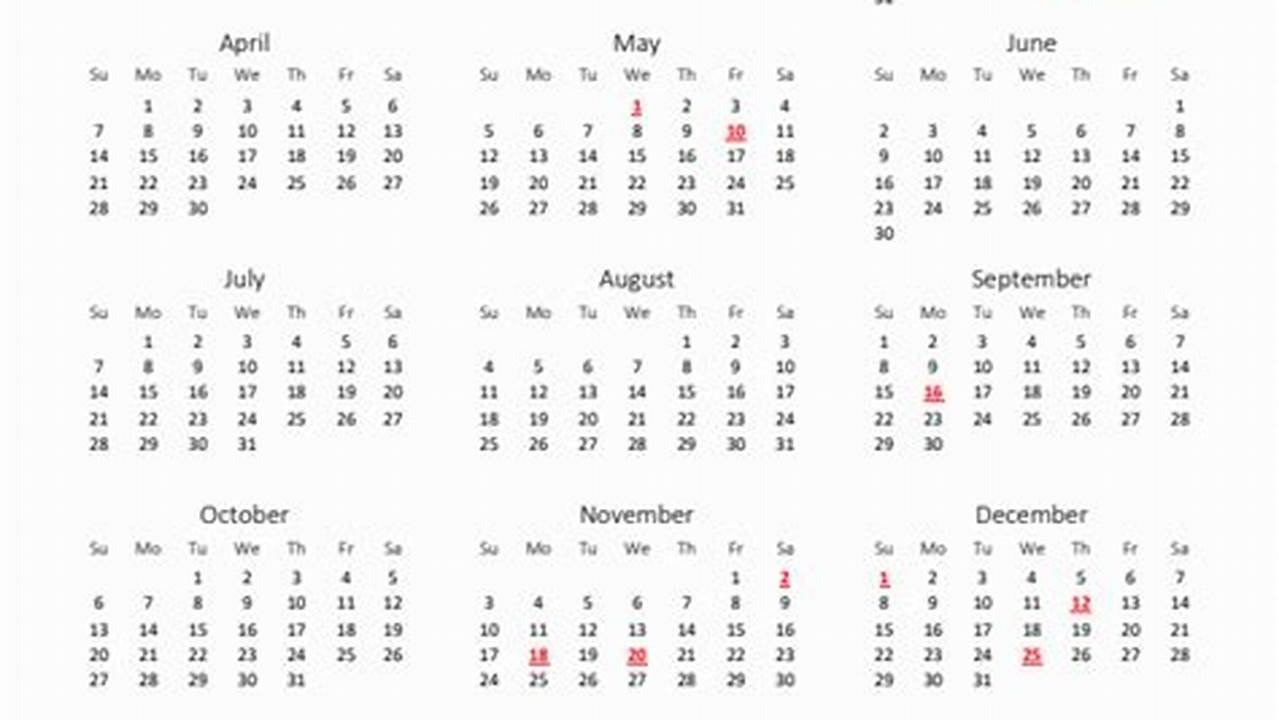 Provides Calendars For The Calendar Year For Mexico., 2024