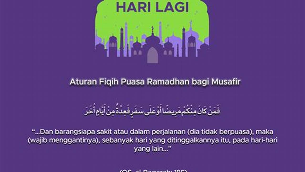 Puasa Bagi Musafir, Ramadhan