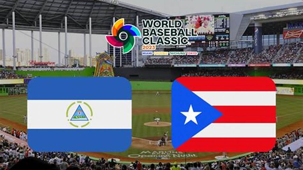 Puerto Rico Vs Nicaragua Baseball 2024