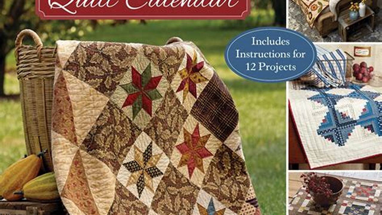 Quilt Wall Calendar 2024