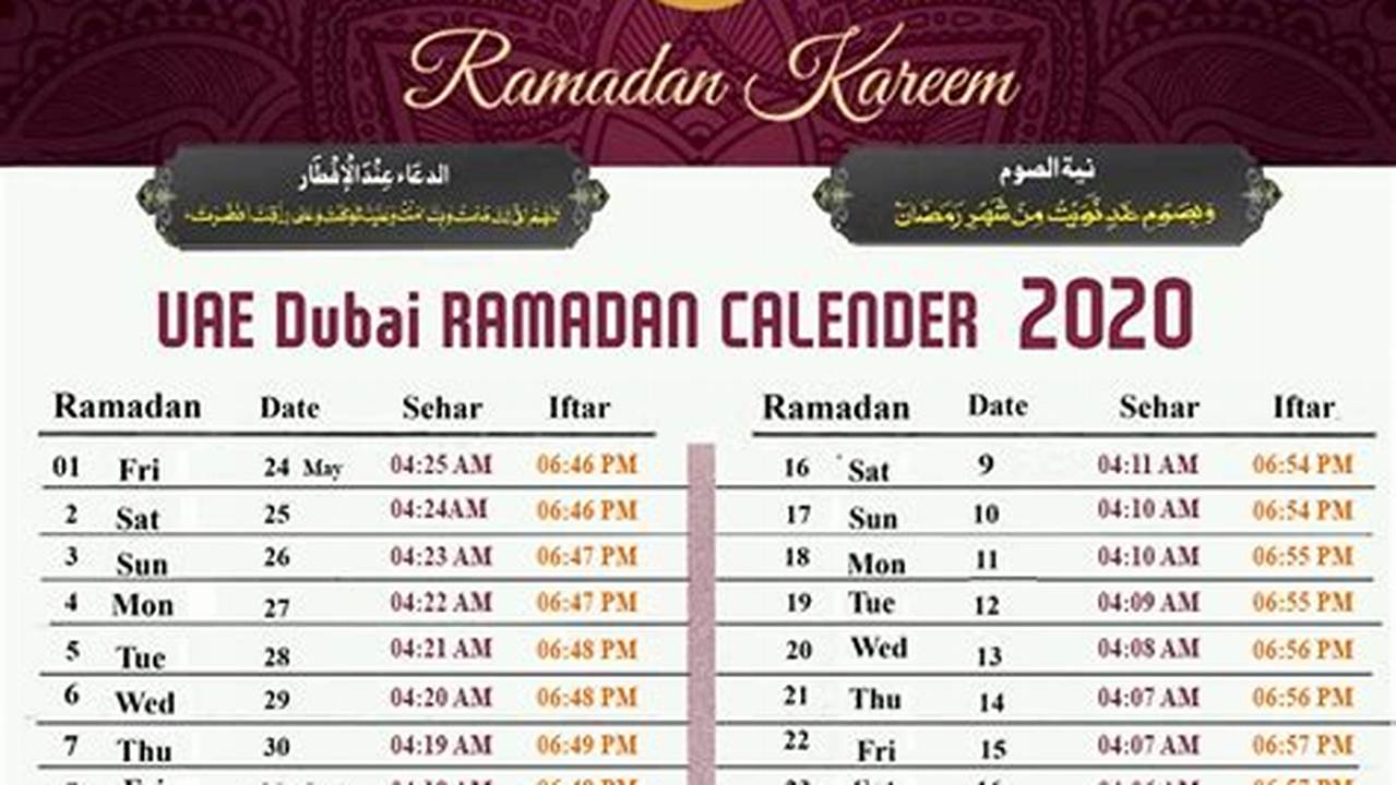 Ramadan 2024 Dubai