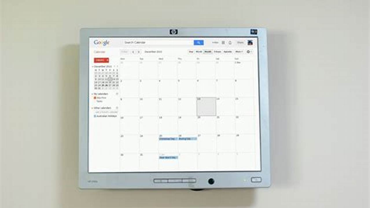 Raspberry Pi Digital Wall Calendar