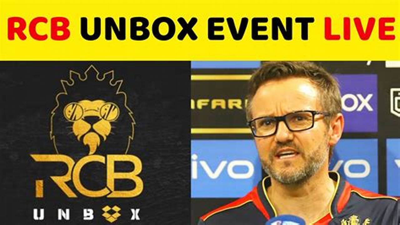 Rcb Unbox Event 2024 Date Uk
