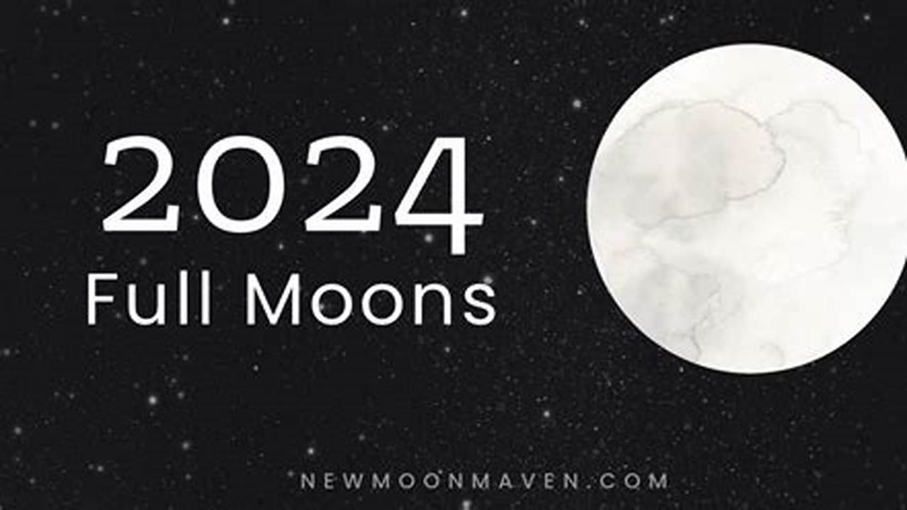 Read On To Find Out The Dates And Names Of All The Full Moons This Year., 2024
