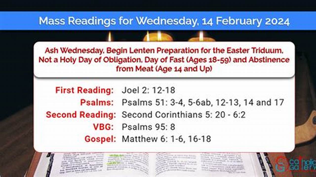 Readings For June 4 2024 Mass