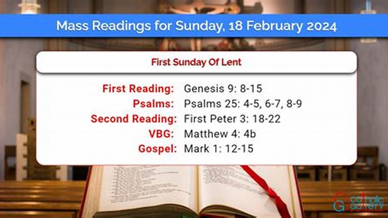 Readings For Sunday February 18 2024
