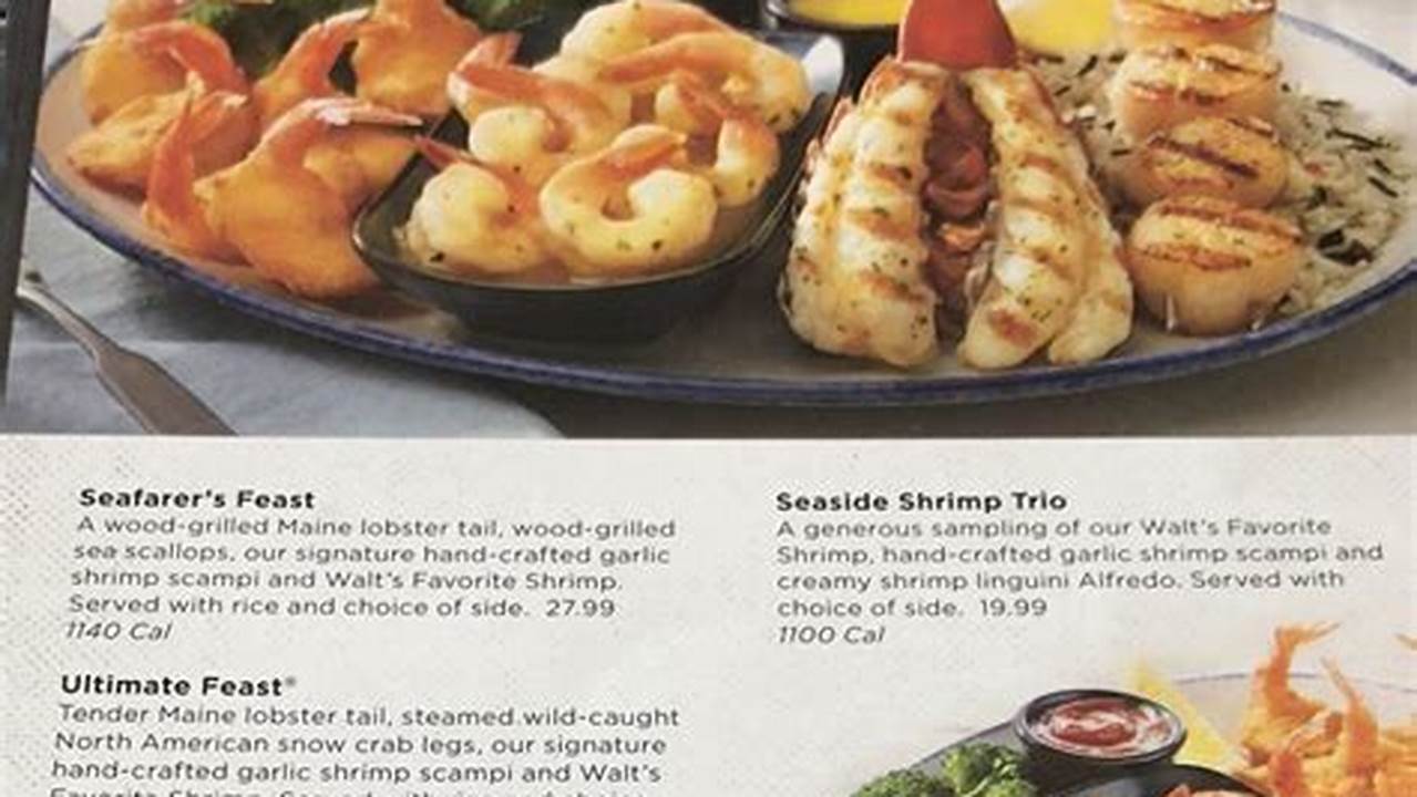 Red Lobster Menu With Prices 2024 Changes
