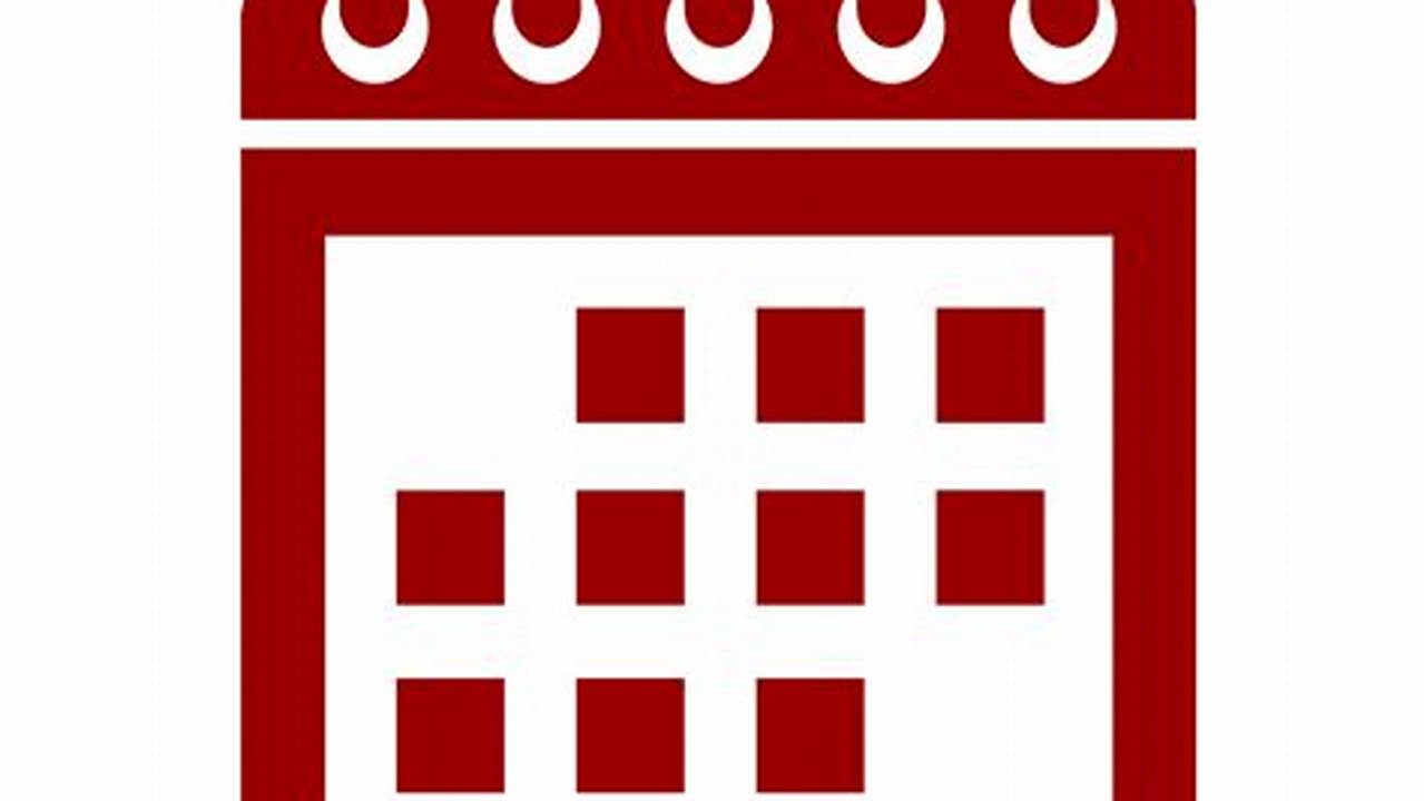 Red Number On Calendar Icon