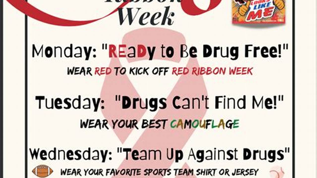 Red Ribbon Week 2024 Dress Up Days
