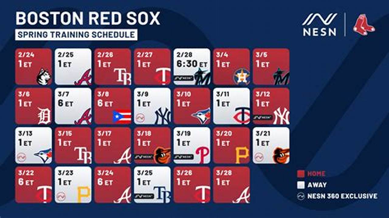 Red Sox Spring Training 2024 Tv Schedule