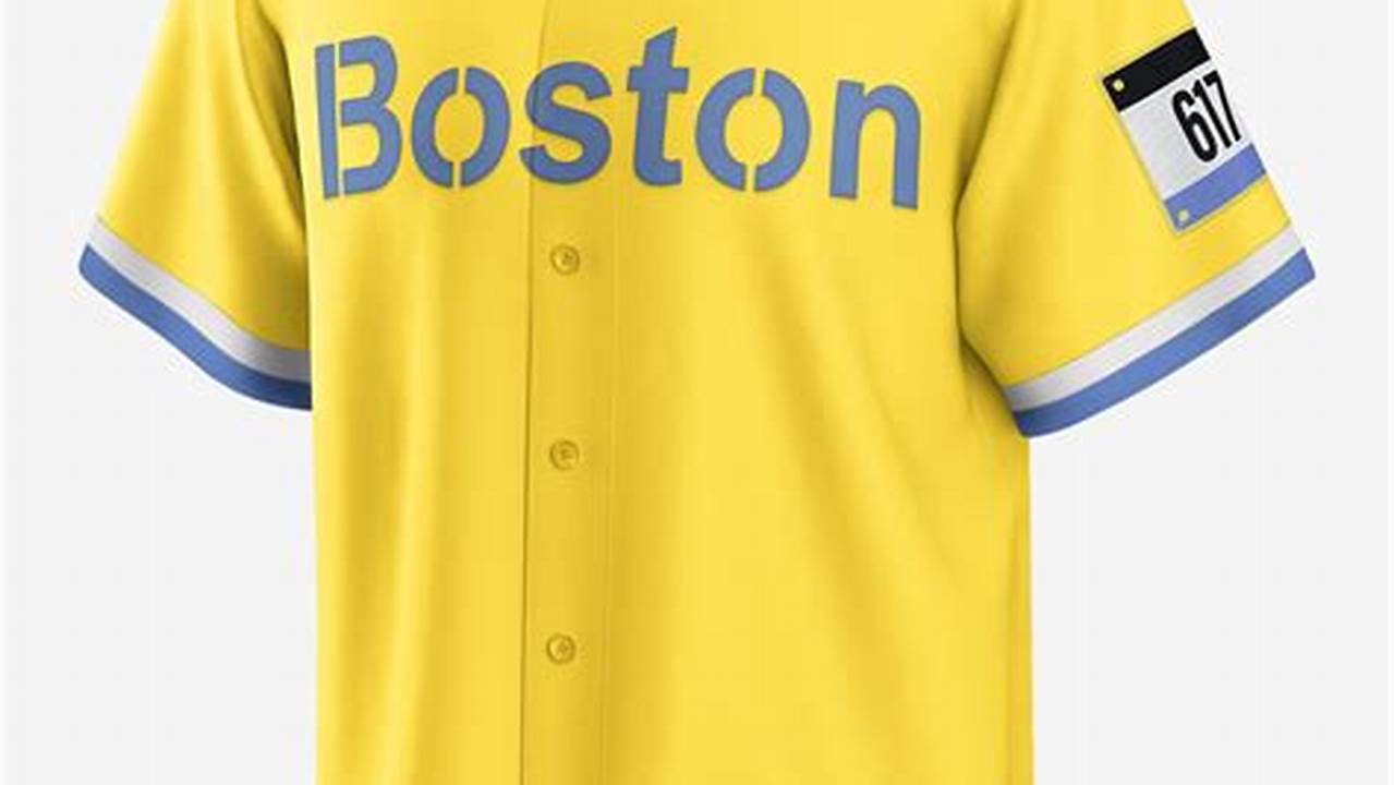 Red Sox Yellow Jersey 2024