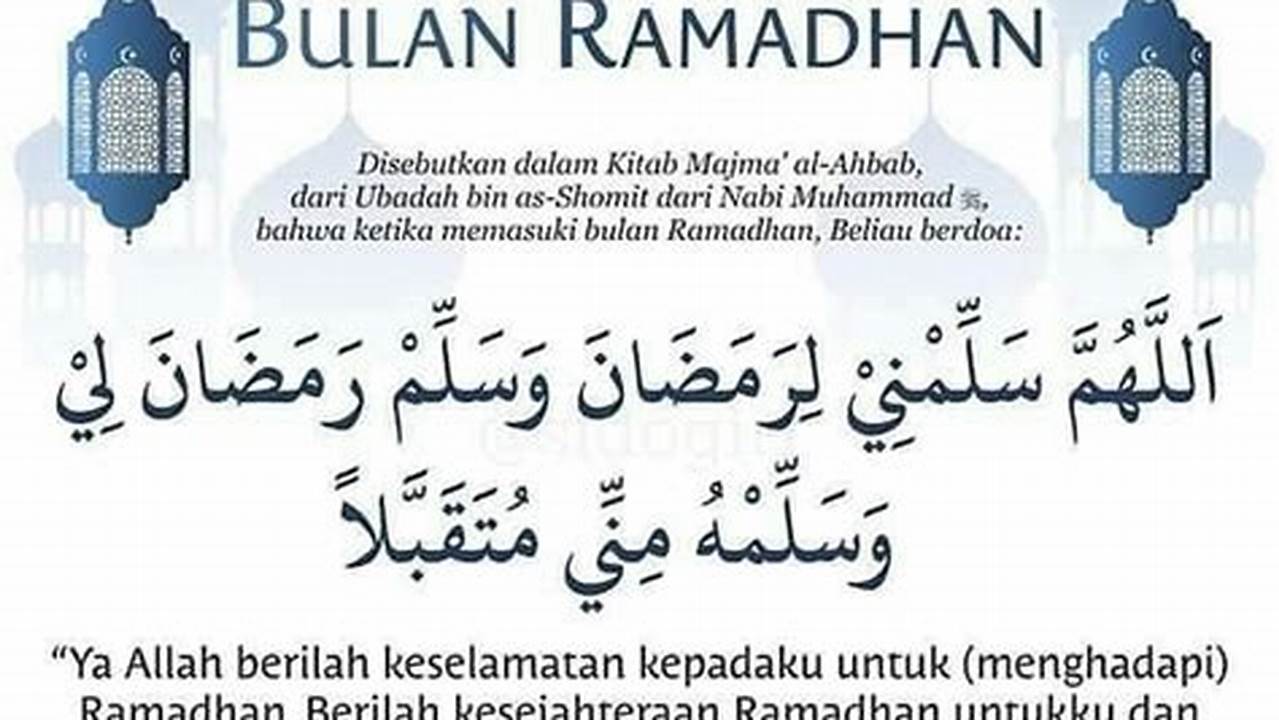 Refleksi Dan Doa, Ramadhan