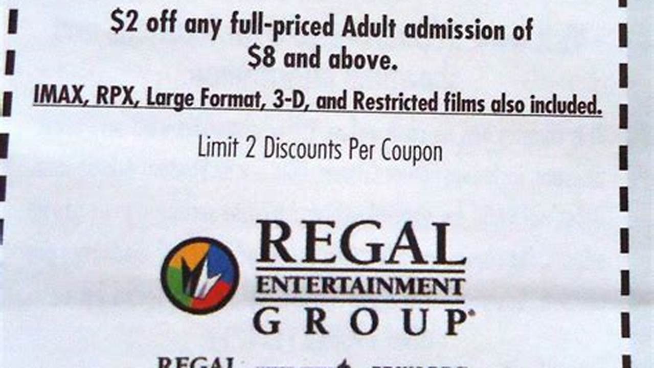 Regal Cinemas Coupons 2024