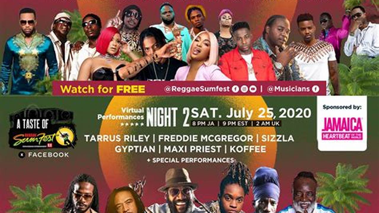 Reggae Sumfest 2024 Lineup