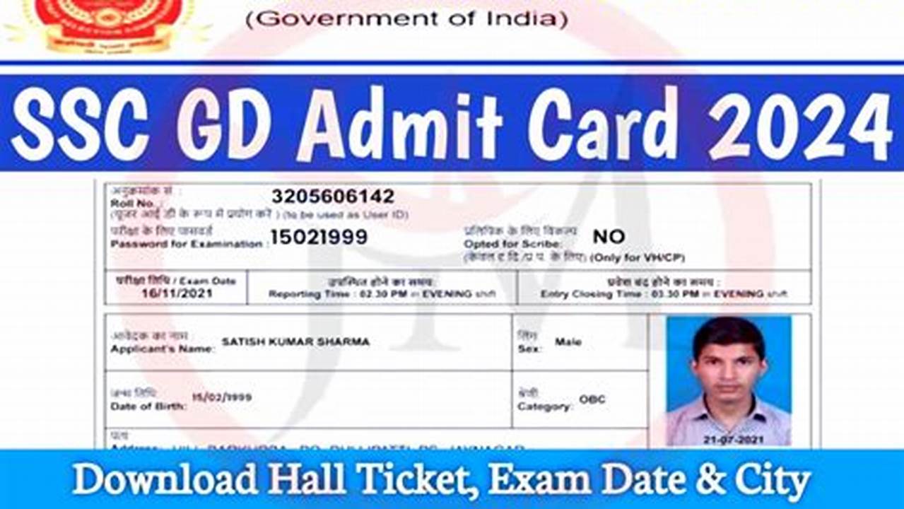 Release Of Admit Cards (B., 2024