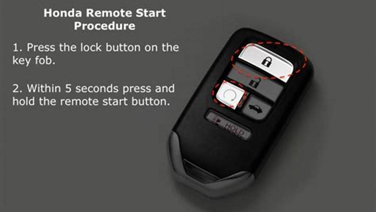 Remote Start 2024 Honda Accord