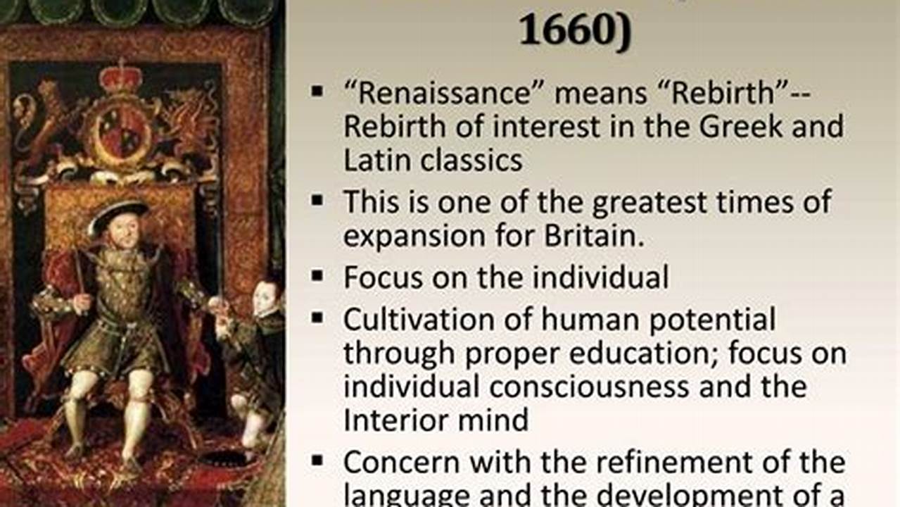 Renaissance Period In English Literature