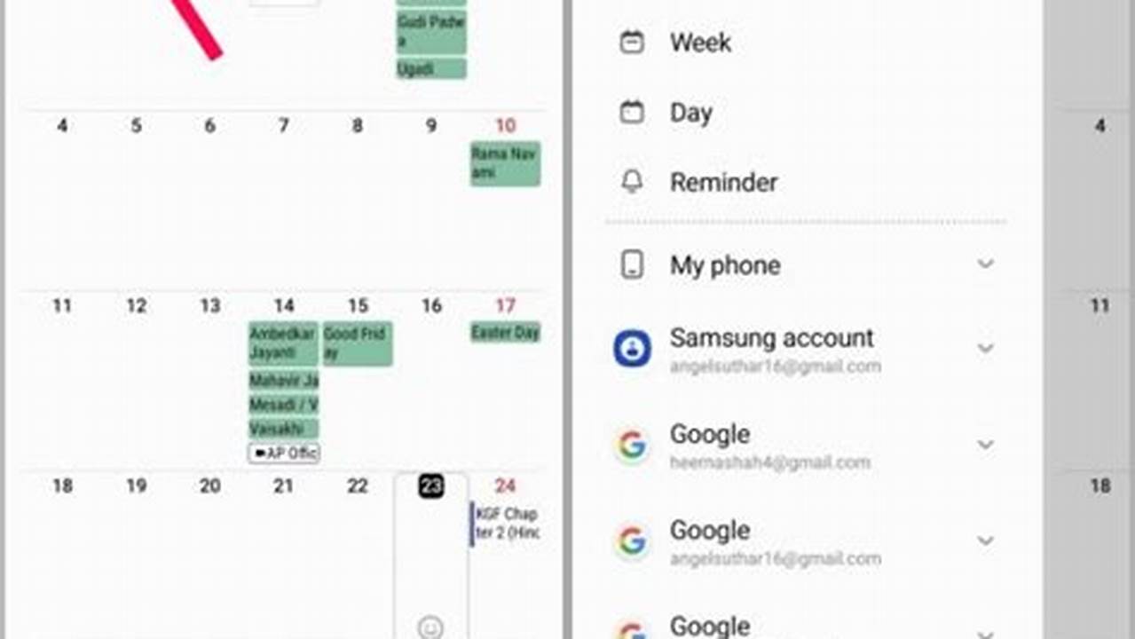 Replace Samsung Calendar With Google Calendar