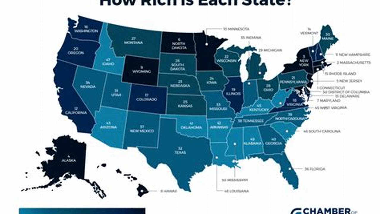 Richest States In America 2024