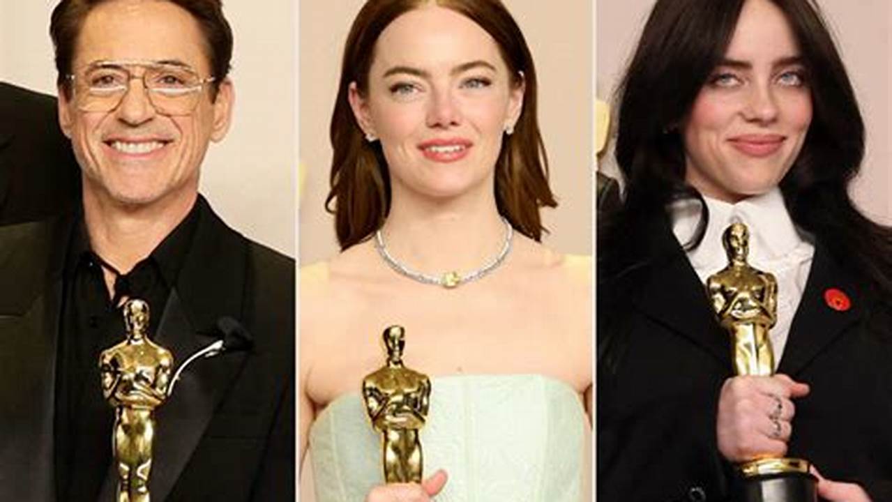 Robert Downey Jr., Emma Stone, Billie Eilish Are 2024 Oscar Winners., 2024