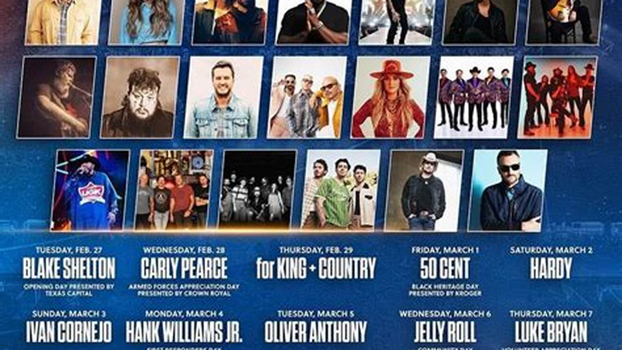 Rodeohouston Released Their Full 2024 Lineup And It Includes Lainey Wilson, Jelly Roll, Hardy, 50 Cent, The Jonas Brothers, Bun B, Nickelback And More!, 2024