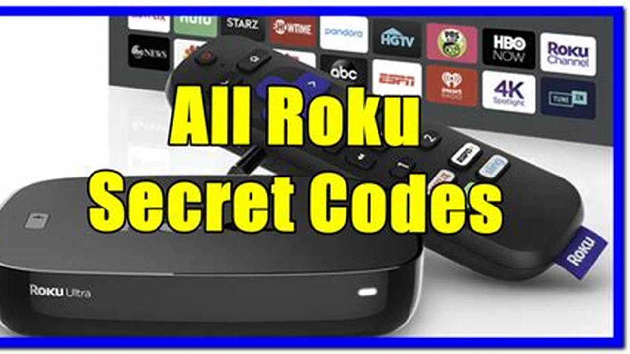 Roku Hidden Channel Codes 2024 November