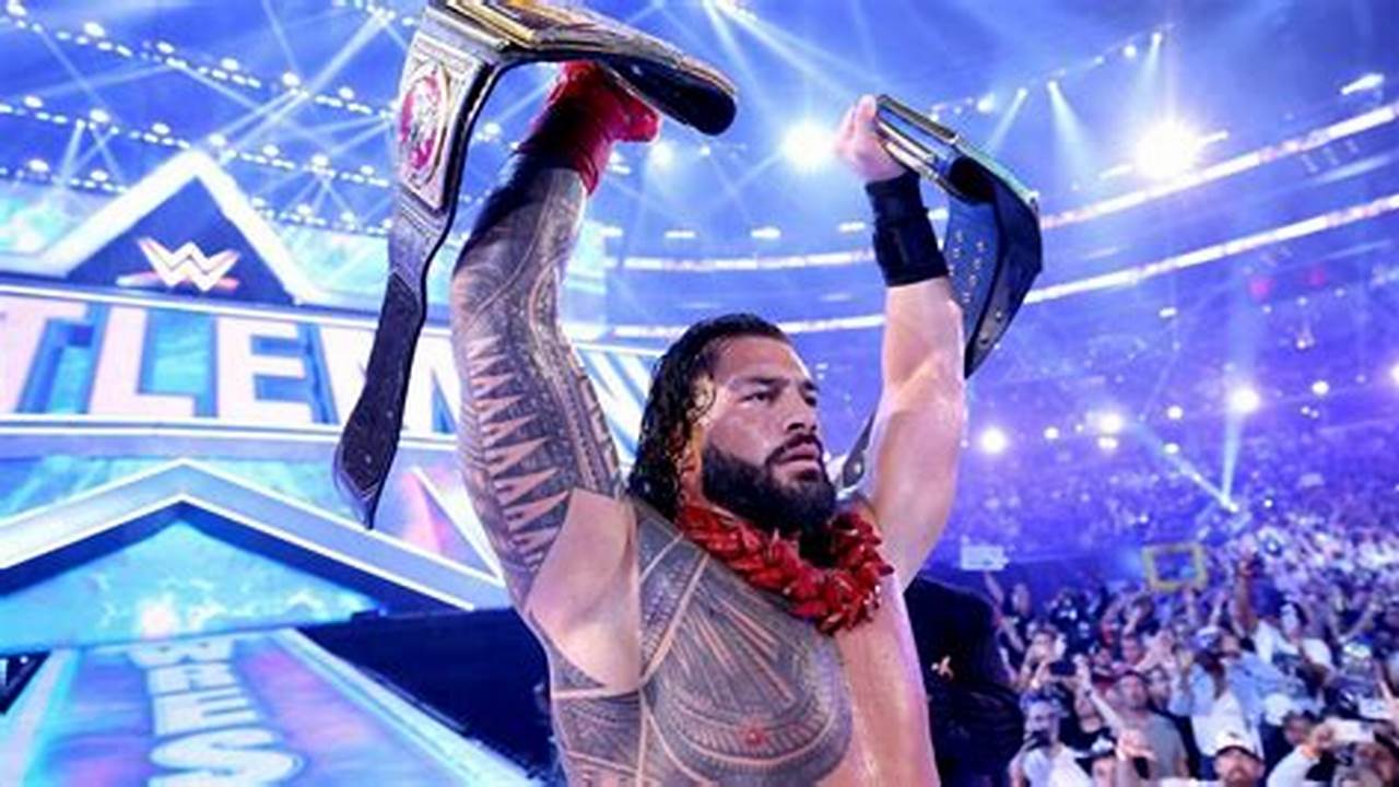 Roman Reigns Wrestlemania Main Events