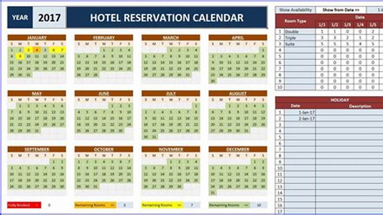 Room Reservation Calendar