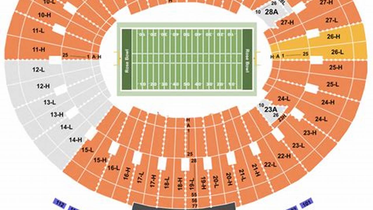 Rose Bowl Seating Chart 2024