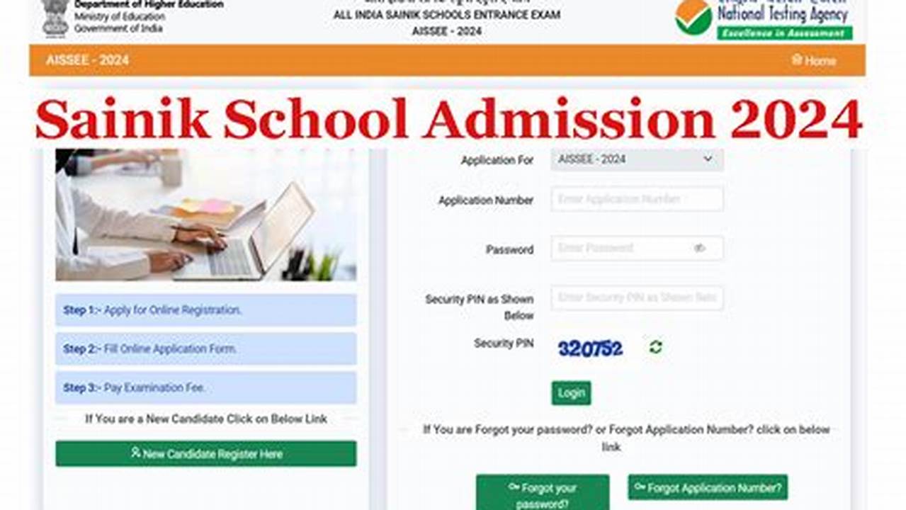 Sainik School Admission Online Application 2024-24