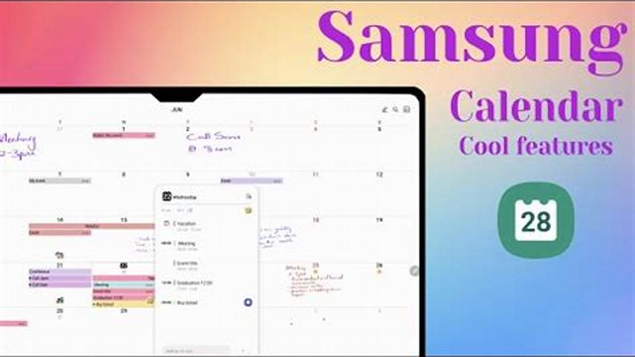 Samsung Calendar For Windows 11