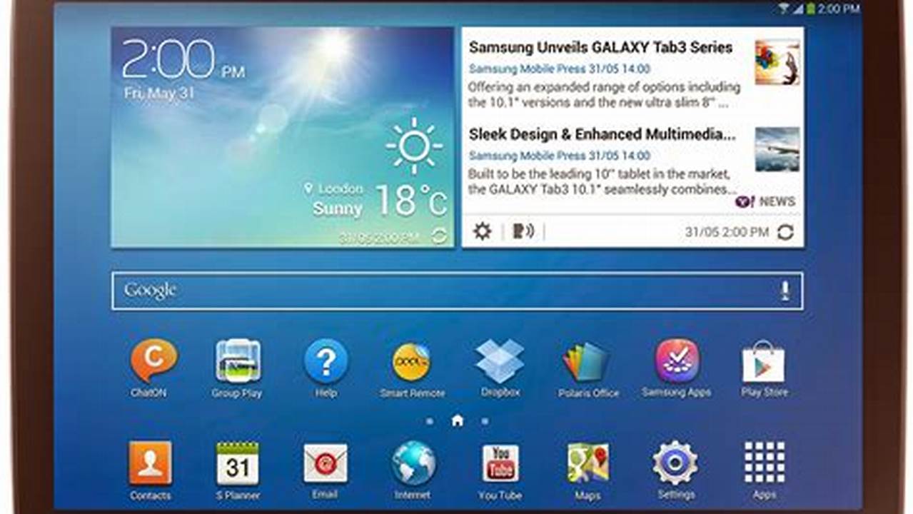 Samsung Galaxy Tab 3 Software Update 2024