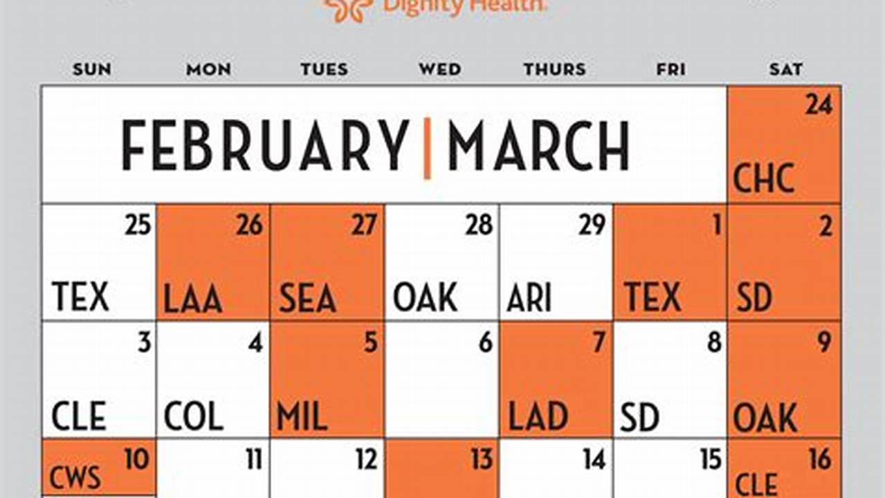 San Francisco Giants Spring Training Schedule 2024 Calendar