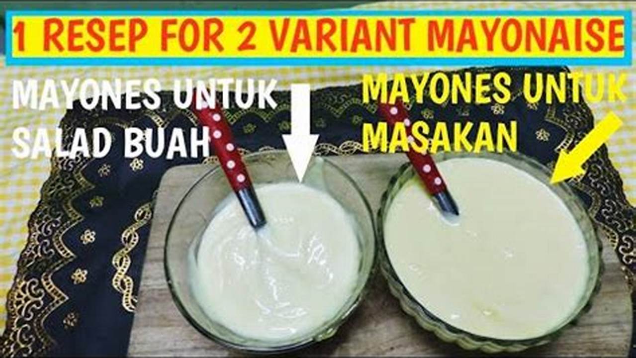 Saus Mayones, Resep4-10k