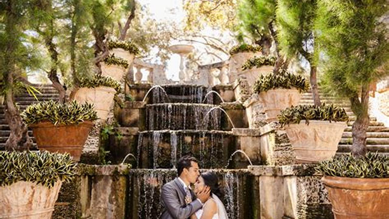 Scenery, Vizcaya Gardens Wedding