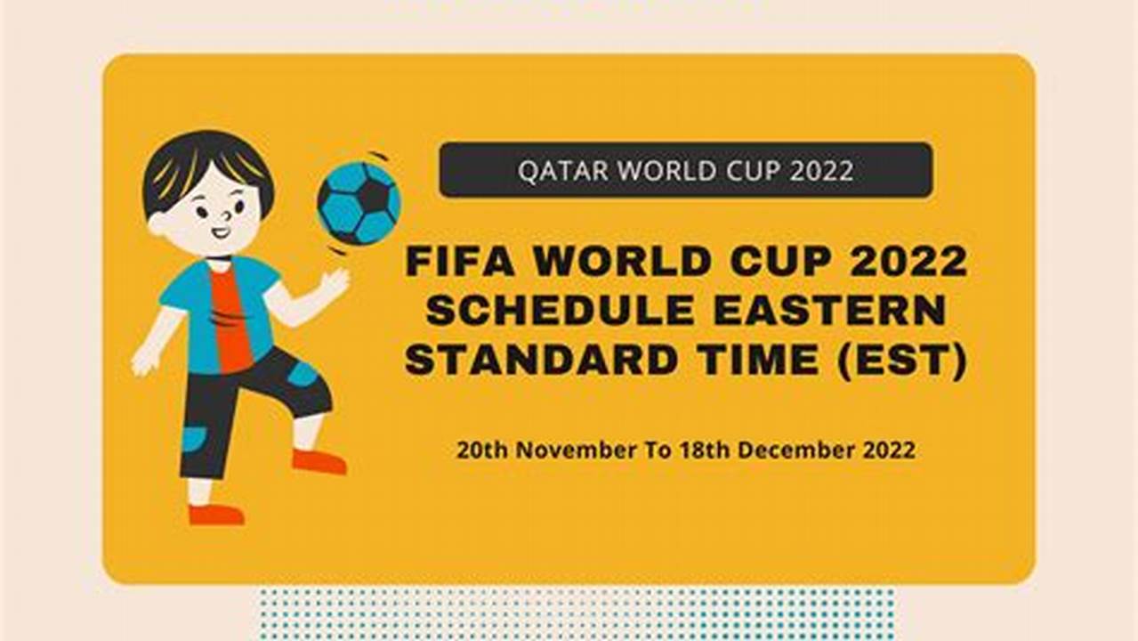 Schedule World Cup 2025 Eastern Time