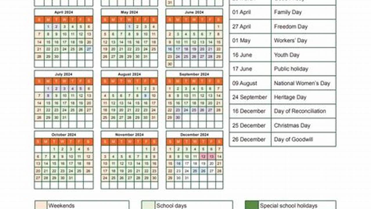 School Calendar 2024 Eastern Cape