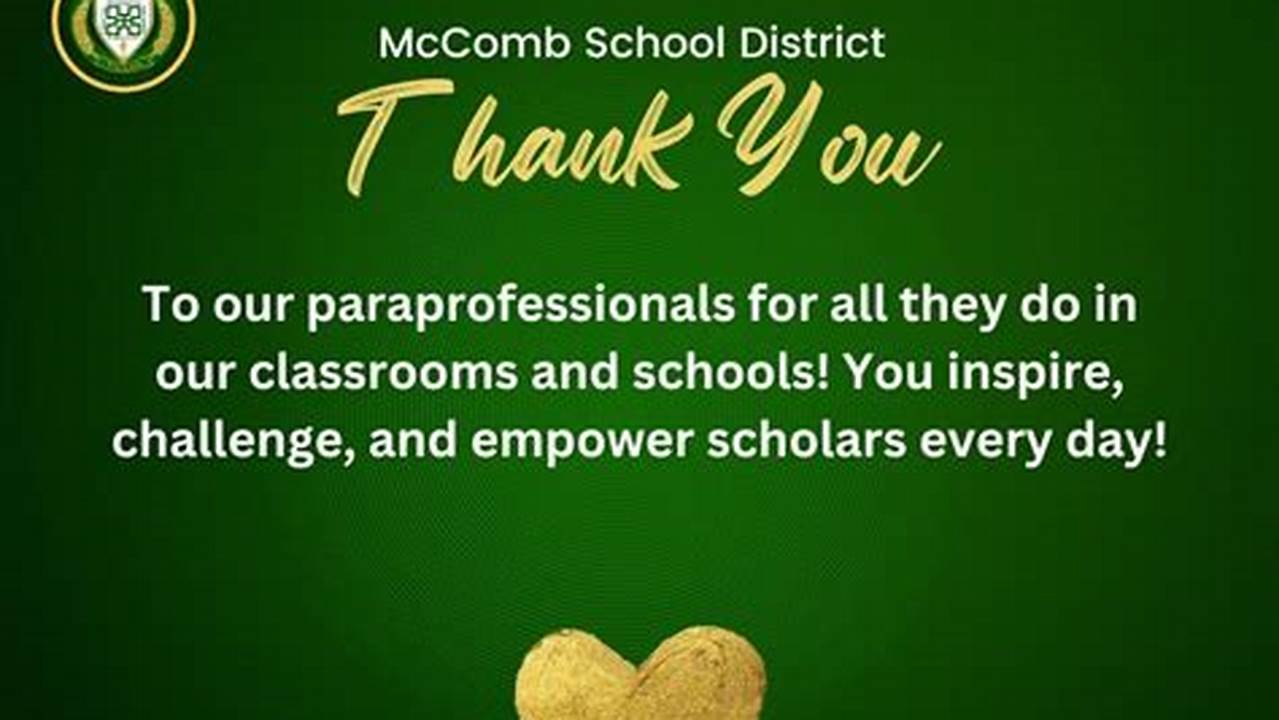 School Paraprofessional Appreciation Day 2024