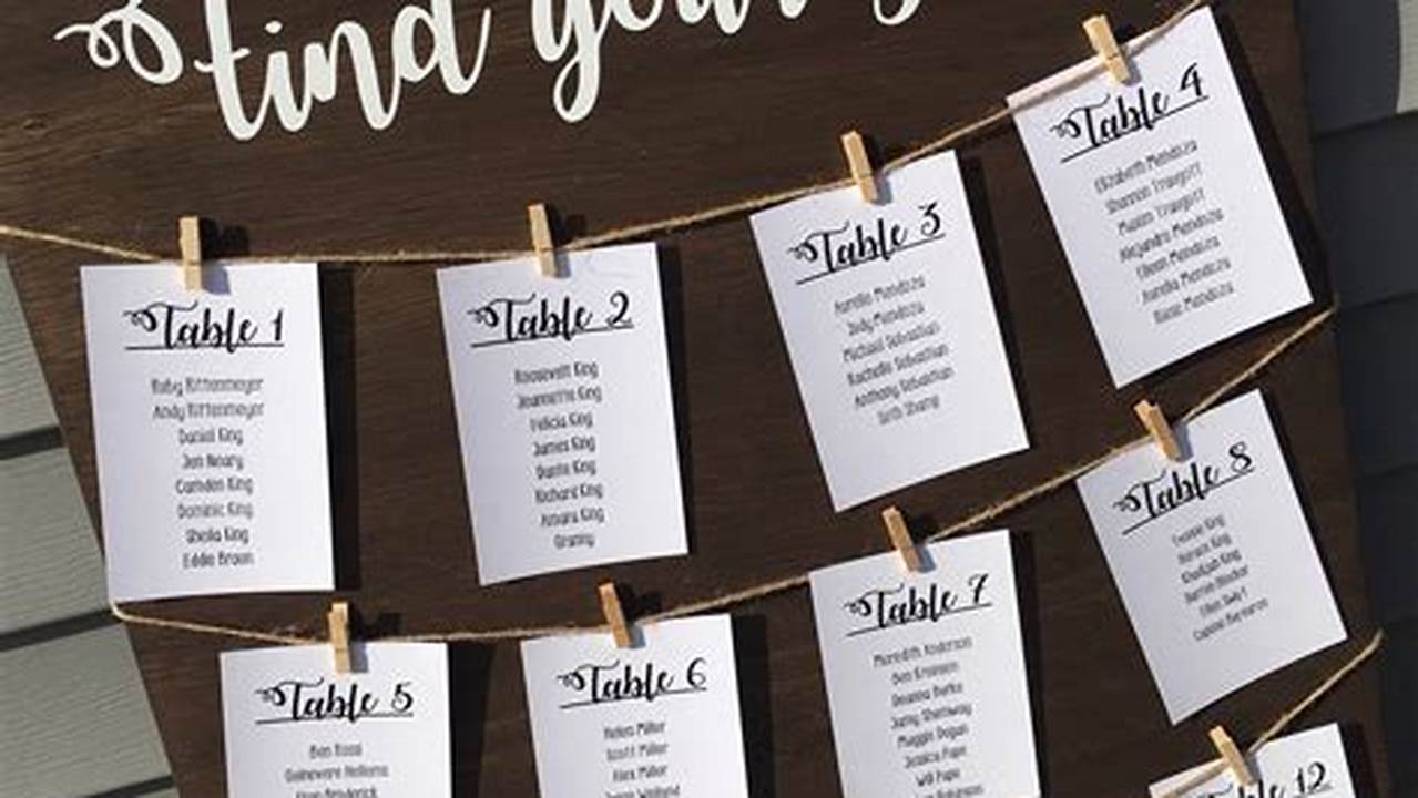 Seating Chart, Wedding Welcome Table Ideas