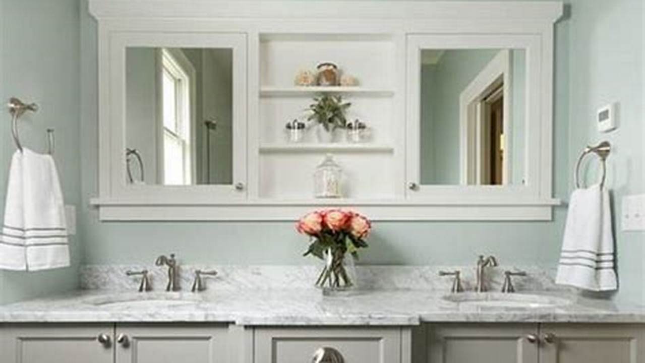 See Popular Bathroom Paint Colors From Classic Neutrals To Bold Hues That Work For Small Spaces., 2024