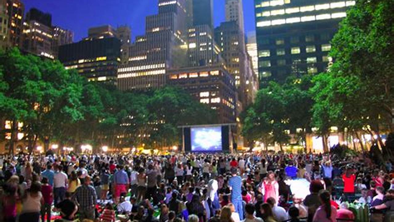 See A Movie In Bryant Park - During The Summer, Bryant Park Hosts Free Movies Every Monday Night., Cheap Activities
