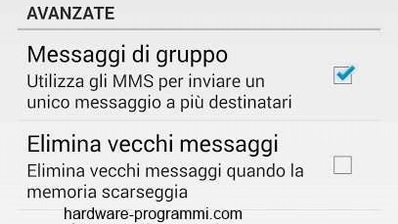 Selezionate "Disattiva"., IT Messaggi