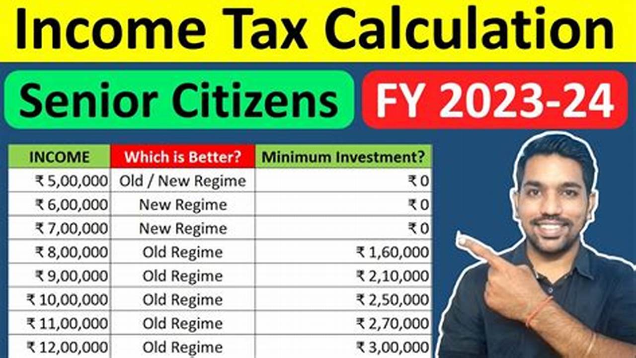 Senior Citizen Tax Slab Ay 2024 24