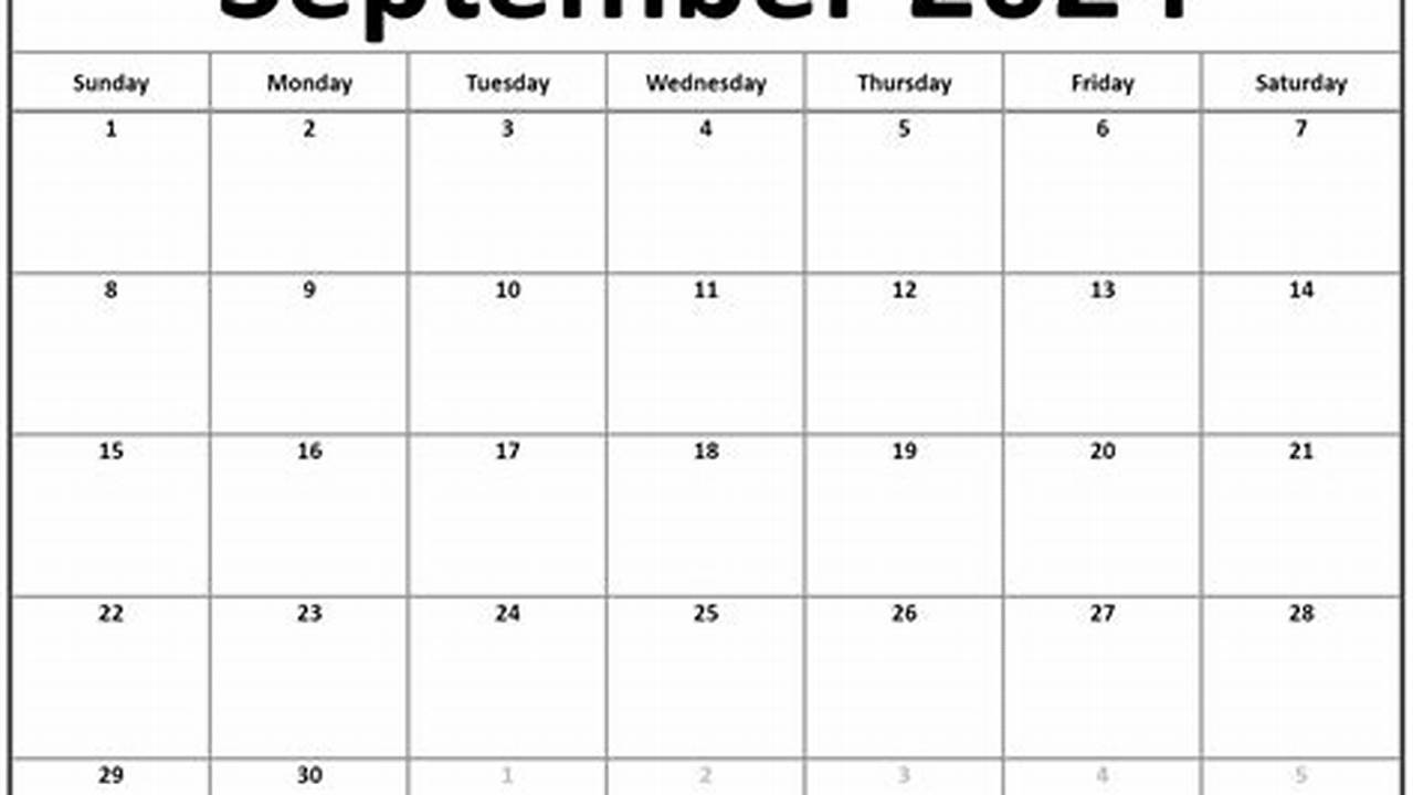 September 2024 Calendar Word Download