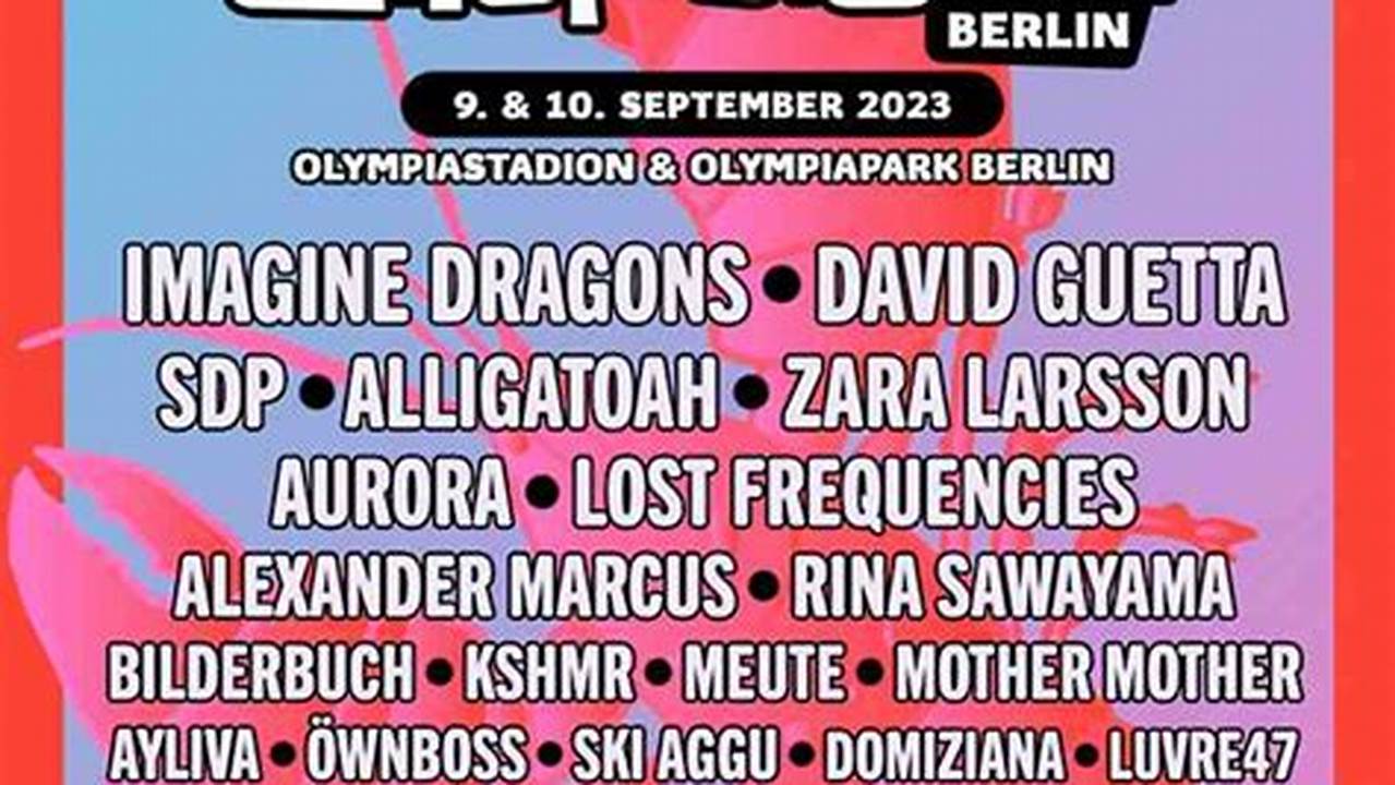 September 2024 Kommt Das Lollapalooza Berlin Zurück In Die Hauptstadt Und Findet Im Olympiastadion &amp;Amp; Und Olympiapark Berlin Statt., 2024