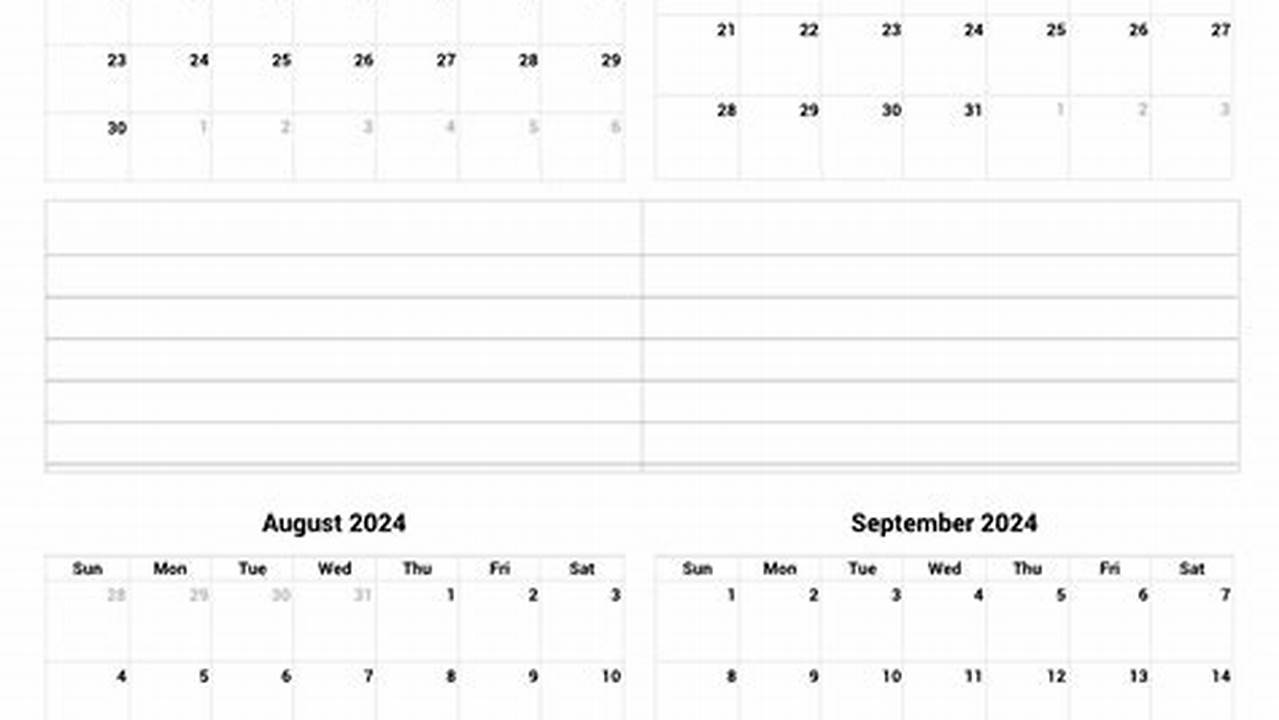September 2024-June 2024 Calendar Printable