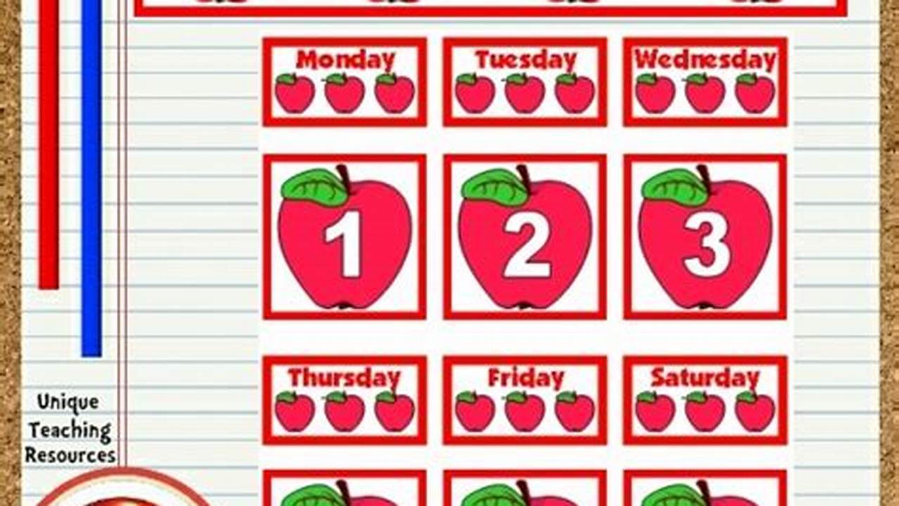 September Classroom Calendar