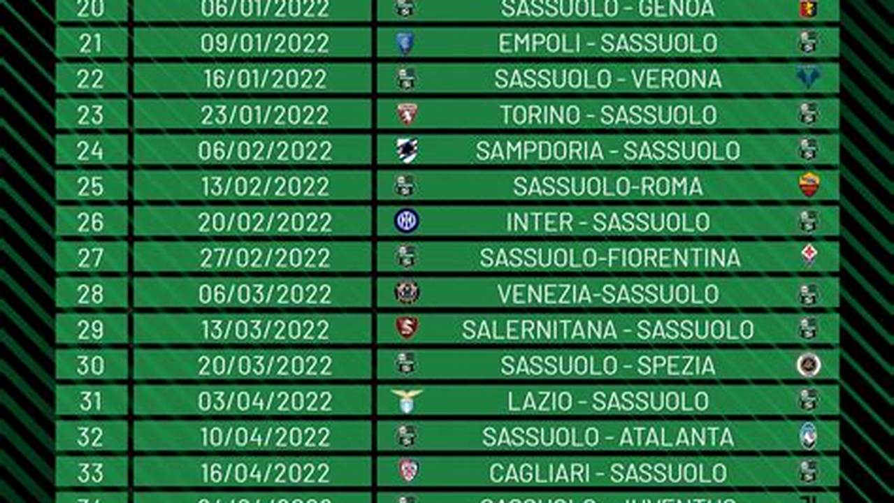 Serie A Calendario 2024/24